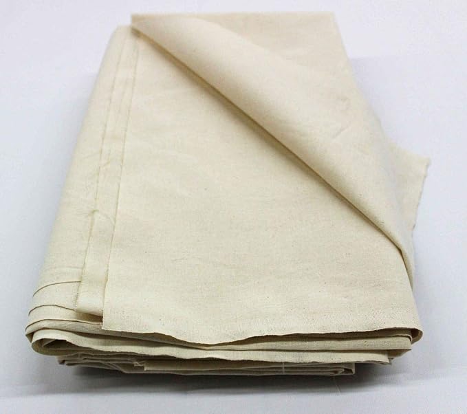 Mybecca 100% Cotton Muslin Fabric/Textile Unbleached, Draping Fabric Wide: 63 inch Natural 1-Yard (5.25 Feet x 3 Feet)(63" x 36") - Image 9