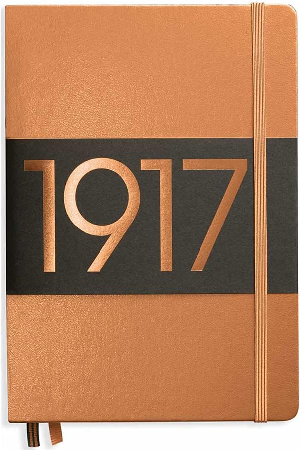 LEUCHTTURM1917 Metallic Special Edition - Medium A5 Ruled Hardcover Notebook (Copper) - 251 Numbered Pages by LEUCHTTURM1917