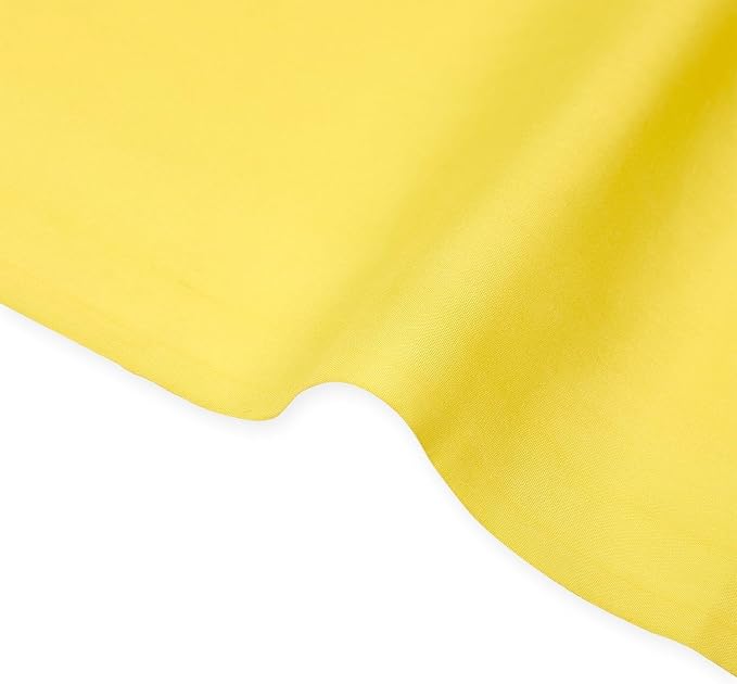 Cotton Polyester Broadcloth (44/45 Inch) Plain Weave Fabric by The Yard - for Sewing Fashion Apparel, Decor, & More (Bright Yellow, 1 Yard) - Image 3