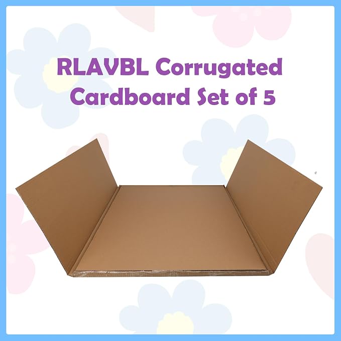 RLAVBL 5 Pack 24x36 Large Corrugated Cardboard Sheets, Flat Cardboard Inserts for Shipping, Mailing, Packing, DIY Crafts - Image 7
