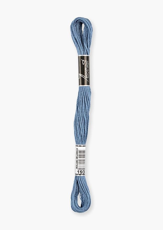 Premium Embroidery Thread Luca-S, 100% Giza Cotton, Oeko TEX Certified Stranded Cotton - 193 / DMC 931 / Anchor 1034 - Image 2