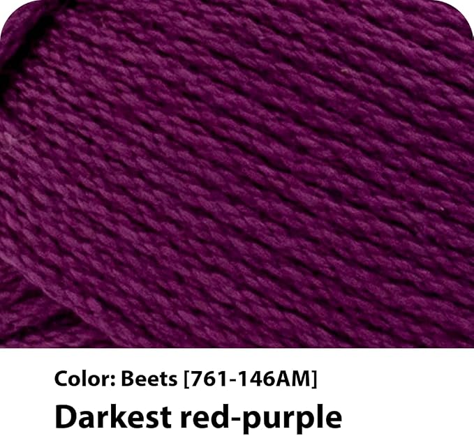 Lion Brand 24/7 Cotton Yarn, Yarn for Knitting, Crocheting, and Crafts, Beets, 3 Pack | Light Worsted 100% Mercerized Cotton Yarn for Crochet, Knitting, Craft, 185 Yards of Natural Fiber for Tees, Bags, Dishcloths - Image 2