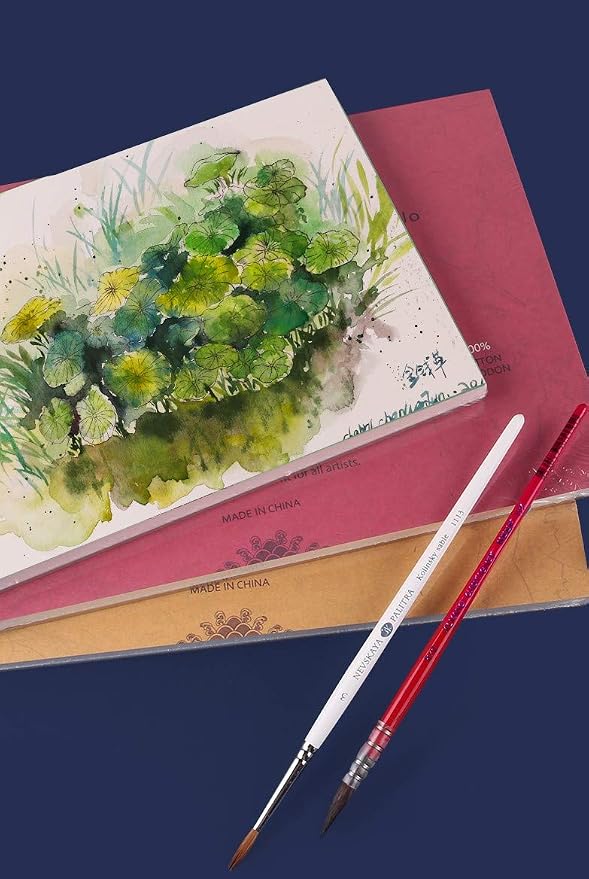 BAOHONG Artists' Watercolor Paper Block (20 Sheets, glued on Four Edges), 100% Cotton, Acid-Free, 140LB/300GSM, Watercolor Art Supplies for Wet, Dry, and Mixed Media Painting (Cold Press 8.3"X5.9") - Image 6