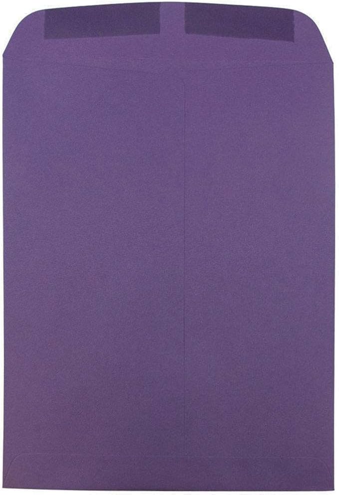 JAM PAPER 9 x 12 Open End Catalog Premium Envelopes - Dark Purple - 25/Pack - Image 2