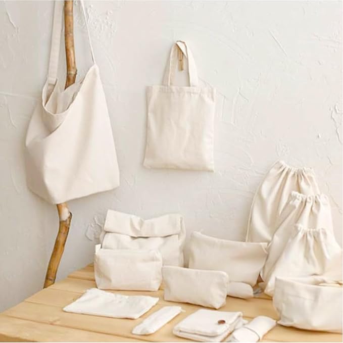 Barcelonetta | Canvas Fabric | Cotton Duck | Lightweight | White 4oz | 60'' Wide | Arts & Crafts, Backings, Covers, Placemats (10 Yard) - Image 5