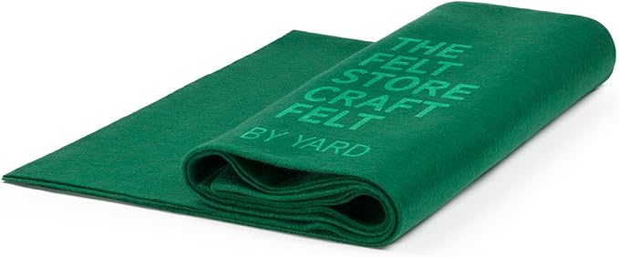 The Felt Store Craft Felt by the Yard – Soft, Plush, Durable Felt Fabric for DIY Arts & Crafts, Decorations, Embroidery & Sewing Material | Assorted Colors Craft Supply – Emerald Green by TheFeltStore