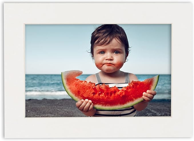 8.5x11 Mat for 11x14 Frame - Precut Mat Board Acid-Free Show Kit with Backing Board, and Clear Bags Textured White 8.5x11 Photo Matte For a 11x14 Picture Frame Matboard for Framing, Pack of 1 Mat - Image 8