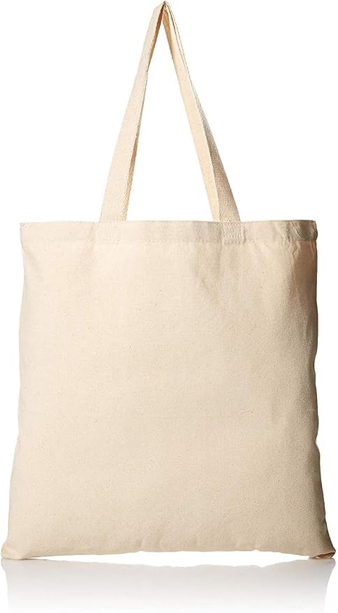 TBF Heavy Duty Wholesale Cotton Canvas Tote Bags 15x16 Inch - Reusable for Work, Travel, Grocery - Men & Women by TOTEBAGFACTORY