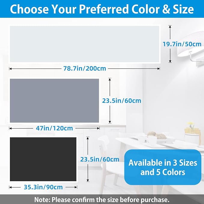 Extra Large Silicone Mat 78.74”x19.69”x0.08”, Multipurpose Silicone Mat Thick Heat Resistant Mat Shipped Rolled Up Kitchen Counter Mat Nonslip Silicone Mats for Kitchen Counter Translucent | Thick Nonslip Silicone Counter Mat, Waterproof Kitchen Counte... - Image 2