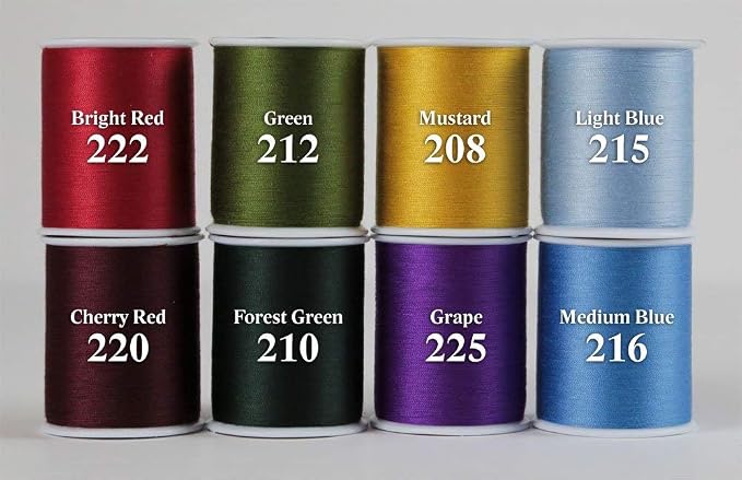 Superior Threads Multicolor Assorted Polyester Thread Set - 8 Spools | 300 yard spools of 50 weight thread for machine sewing and handsewing - Winter color - Image 4