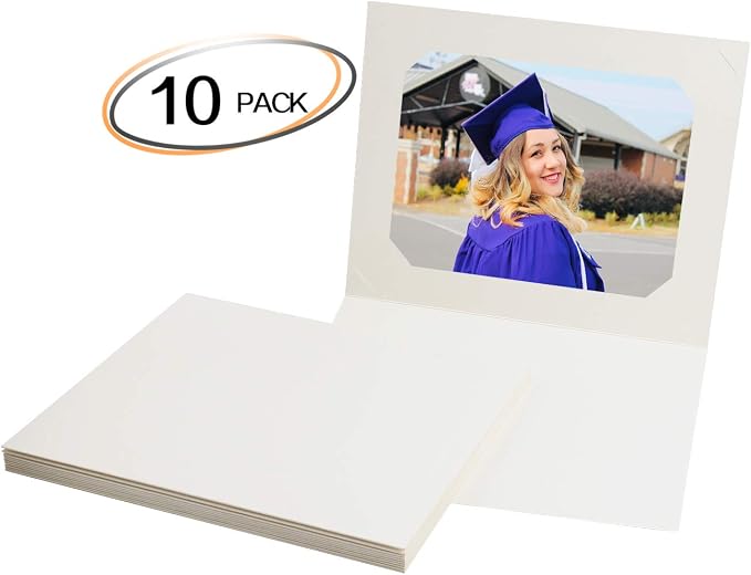 Golden State Art, Paper Photo Folders, for 6x8/8x10 Picture, 10 Pack, Ivory - Image 2