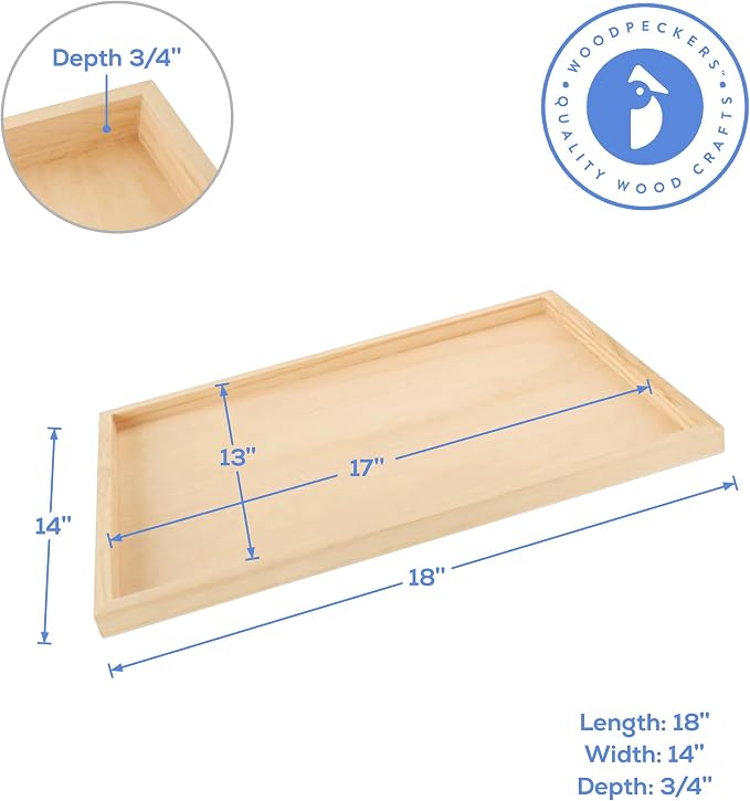 Birch Painting Panel 14 x 18 x 3/4-inch, Pack of 4 Wood Canvas Boards for Painting, Blank Signs for Crafts, by Woodpeckers - Image 4
