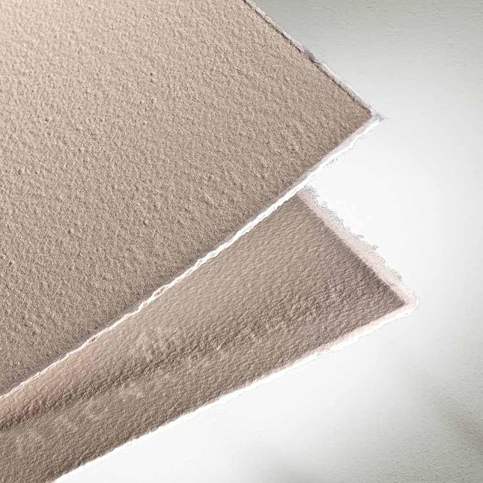 Magnani 1404 Firenze 100% Cotton Acrylic Paint Paper Pad, 9x12 188 lb. 15 Heavyweight Sheets, Rough Texture, Vegan Sizing, Natural White Acrylic Paper Pad for Acrylic, Gouache, Ink & Watercolor - Image 7