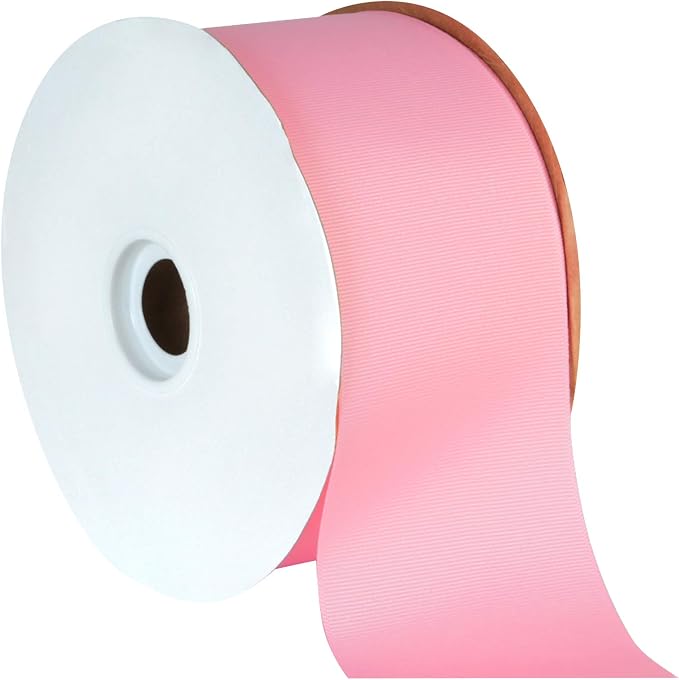 Berwick Offray 3" Grosgrain Ribbon, Pink, 50 Yards by BerwickOffray