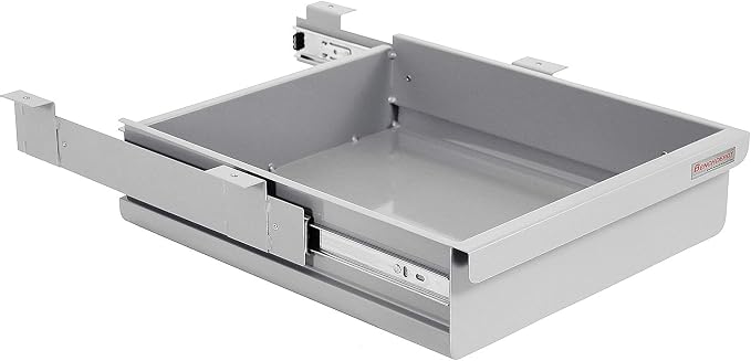 Heavy 16 Ga Cold Rolled Steel Drawer Kit - Powder Painted - 4" High x 14.5" Wide x 17" Length - Gray - by BenchPro. by BenchPro%E2%84%A2