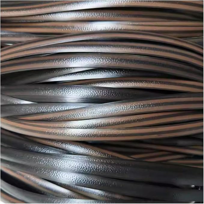 ECYC Ltd 196.8 Feet Rattan Repair Kit for Wicker Furniture, 10mm Wide Flat Synthetic Rattan Weaving Material Plastic Imitation Rattan Wicker PE Rattan Strips for Repair Fixing Furniture, DIY Crafts by ECYC+Ltd