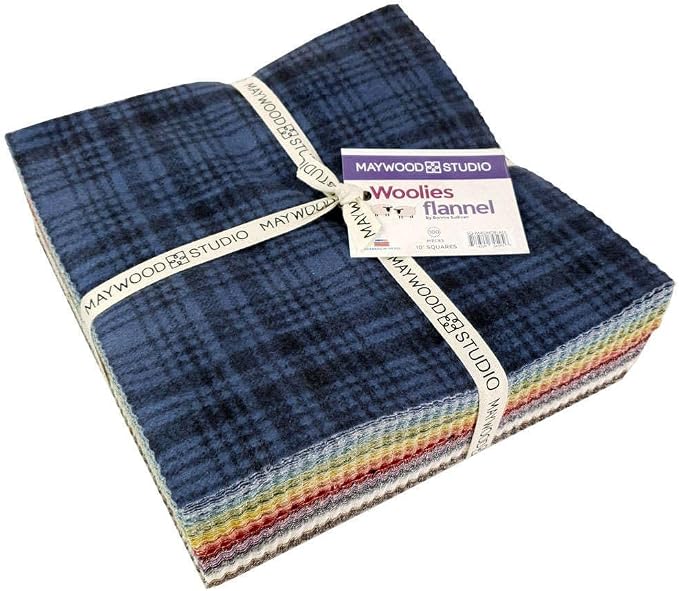 Bonnie Sullivan Woolies Flannel Complete Set 10" Squares 100 Pieces Layer Cake Maywood Studio by Maywood+Studio