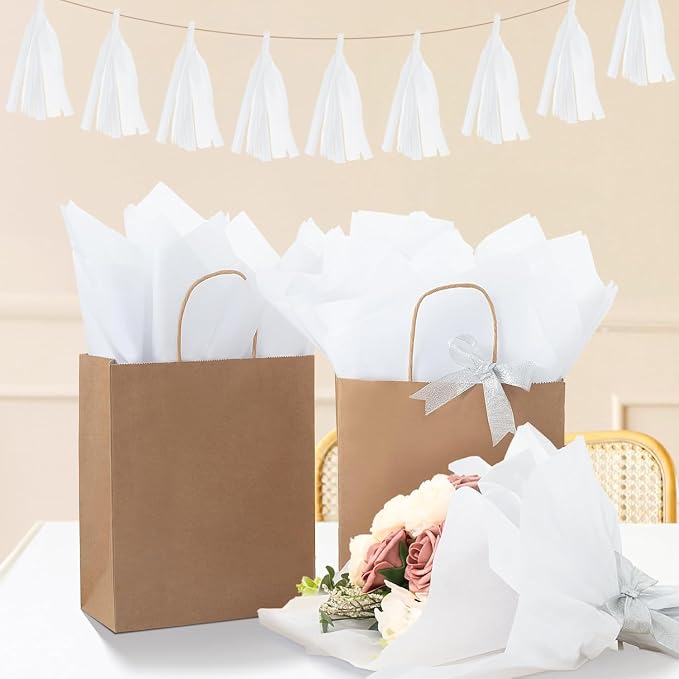 Simetufy 115 Sheets 20x30 White Tissue Paper for Gift Bags | Large Acid Free Tissue Paper Bulk for Packaging Wrapping, Clothing Storage Crafts Mother's Day Birthday Wedding Holiday - Image 4