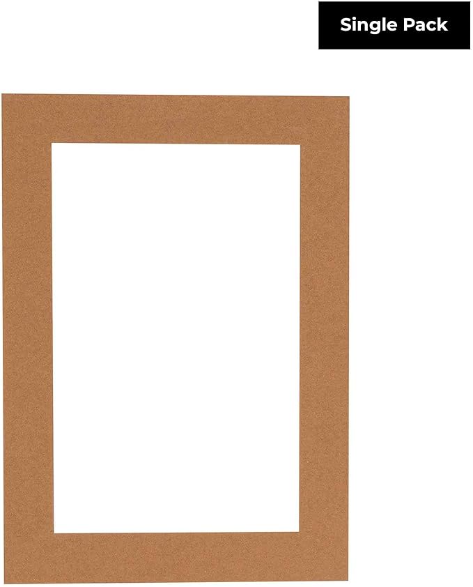 8x10 Mat for 16x20 Frame - Precut Mat Board Acid-Free Brown 8x10 Photo Matte Made to Fit a 16x20 Picture Frame, Premium Matboard for Family Photos, Show Kits, Art, Picture Framing, Pack of 1 Mat - Image 3