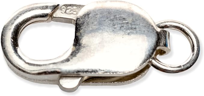 925 Sterling Silver Lobster Claw Clasp with Open Ring 22.9mm by CRAFT WIRE | 1pc 925 Sterling Silver Lobster Claw Clasp with Open Ring, Connector for DIY Jewelry Making, Jewelry Findings, Made in Italy by CRAFTWIRE