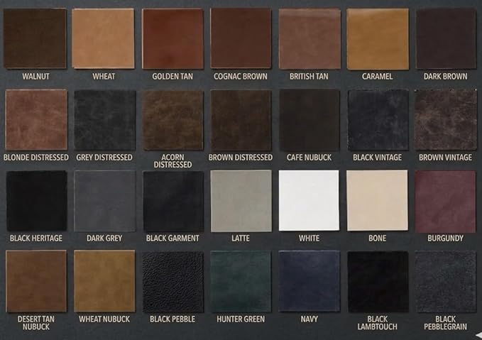 NAT Leathers | Brown Distressed 2 Tone Oily Faux Vegan Leather PU (Peta Approved Vegan) | 1 Yard 36 inch x 54 inch Cut by Yard Pleather 0.9 mm Upholstery | Brown Crazy Horse Distress 36"X54" - Image 2