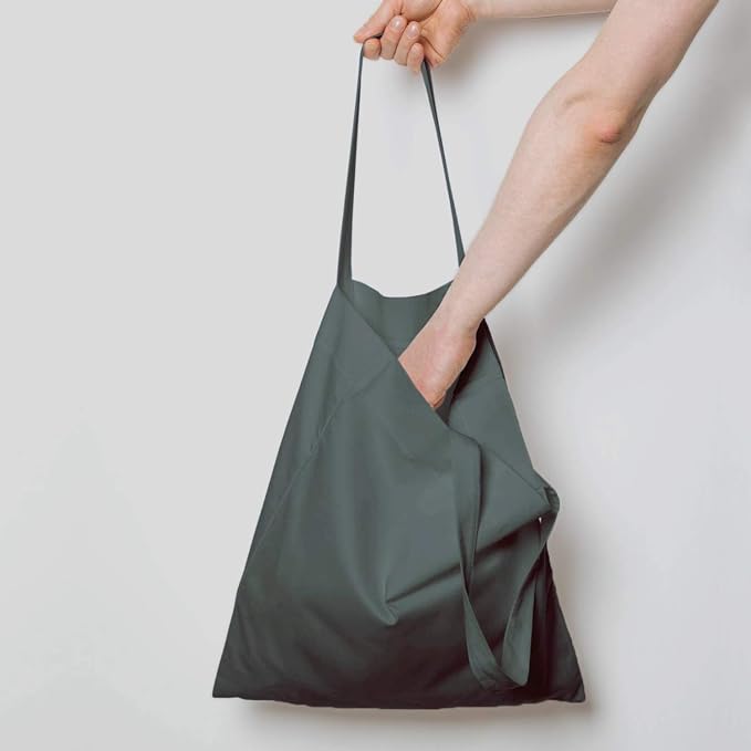 NPBAG 25 Pack 15'' X 16'' Grey Cotton Tote Bags, Lightweight Blank Bulk Cloth bags with 1pc of PTFE Teflon Sheet (M) - Image 2