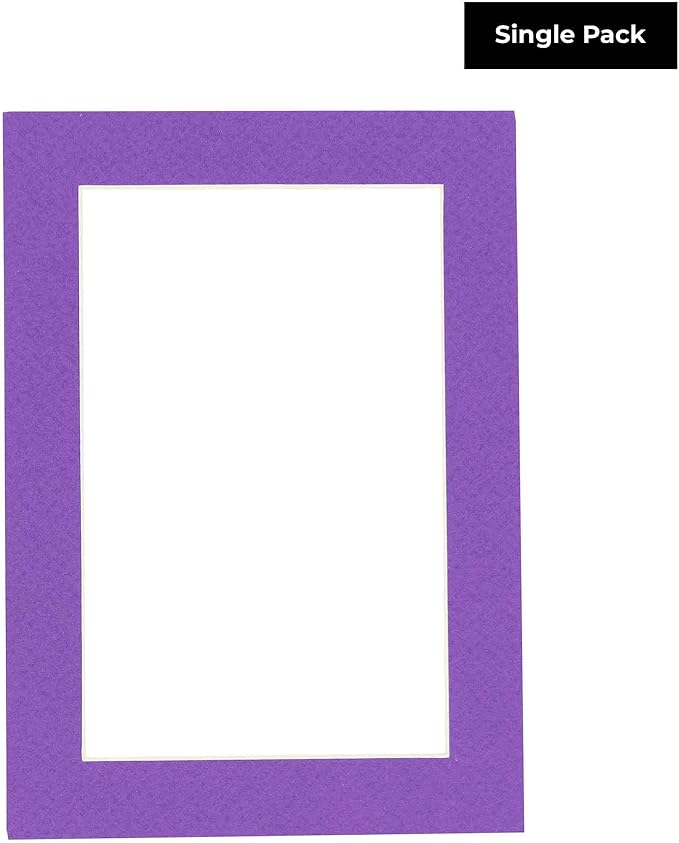 8x10 Mat for 16x20 Frame - Precut Mat Board Acid-Free Purple 8x10 Photo Matte Made to Fit a 16x20 Picture Frame, Premium Matboard for Family Photos, Show Kits, Art, Picture Framing, Pack of 1 Mat - Image 2