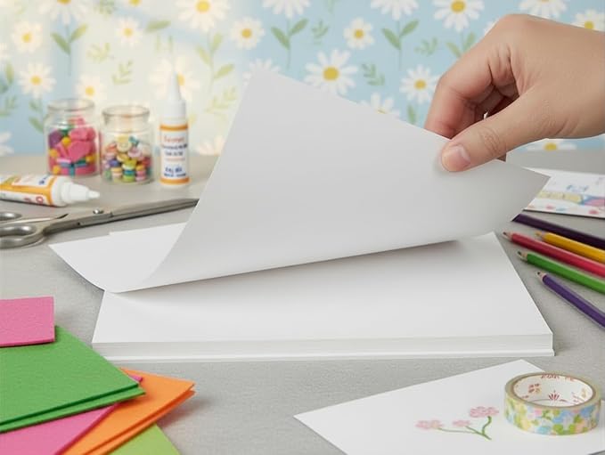 Vellum Bristol Cover 67 Pound, Smooth Finish, 250 Sheets Pack. – Premium Heavyweight Cardstock for Crafting, Printing, and Professional Projects, Acid-Free. (5, White, 8.5"x14") - Image 2