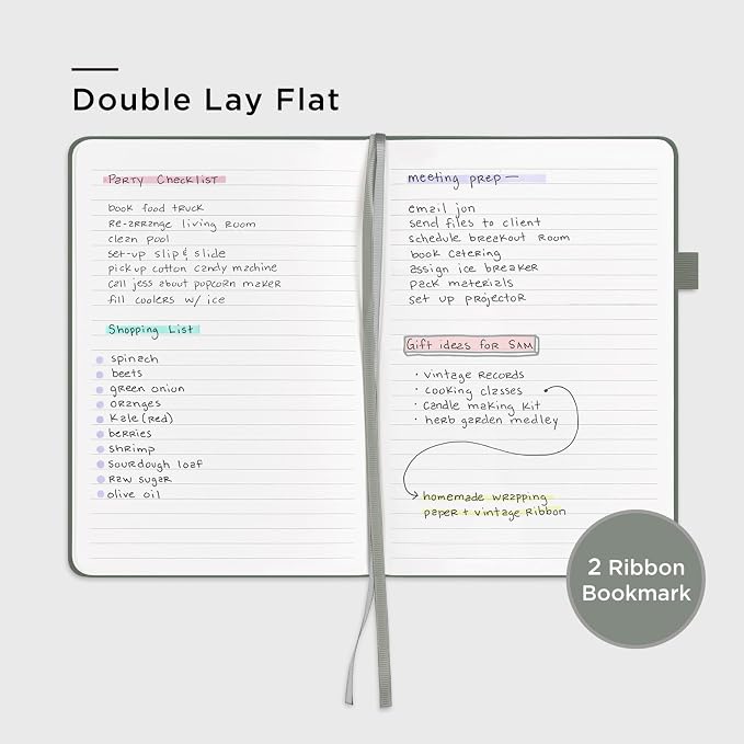 &And Per Se Lined Journal Notebook, 160 Pages, A5 5.7 x 8 inches College Ruled Thick Paper Notebook Journals for Writing, Hardcover Notebooks for Women Men Office School (1 Pack, Dark Grey) - Image 5