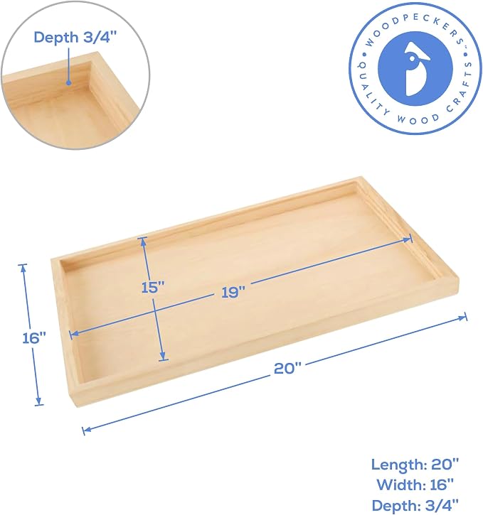 Large Birch Painting Panel 16 x 20 x 3/4-inch, Pack of 2 Wood Canvas Boards for Painting, Blank Signs for Crafts, by Woodpeckers - Image 4