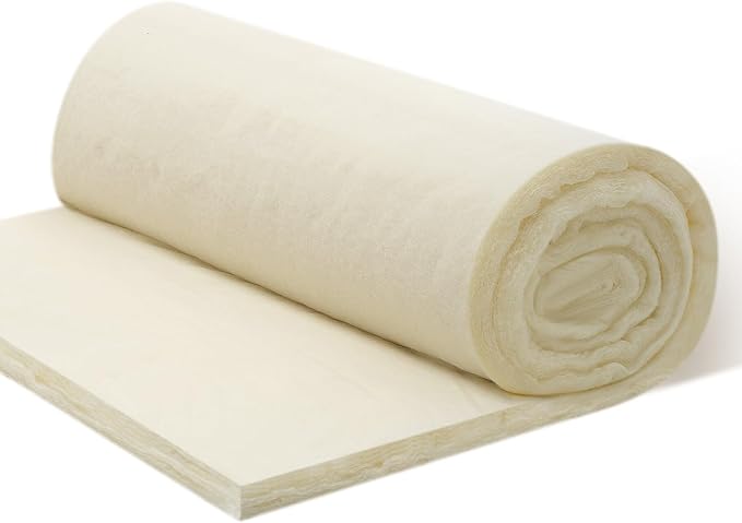 Peryiter 1 Roll 27 Inch x 4 Yard x 1 Inch Thick Cotton Upholstery Batting Quilt Batting Cotton Batting Bolt for Cushion Pillows Bedspreads Interior Decoration Crafts by Peryiter