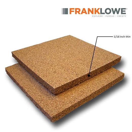 Flowe Cork Tiles, Self-Adhesive Backing for Coasters, Tiles, Wall Bulletin Boards, Natural, (3-3/4" x 3-3/4") (500) - Image 2