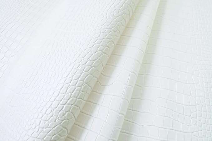 Wento Alligator Skin PU Leather Fabric Faux Leather Fabric Crocodile Fabric Leather Upholstery Fabric By the Yard by Wento