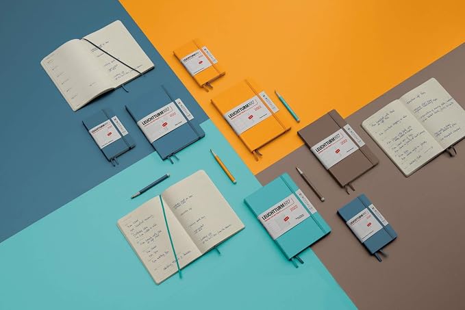 LEUCHTTURM1917 - Notebook Hardcover Medium A5-251 Numbered Pages for Writing and Journaling (Rising Sun, Ruled) - Image 3