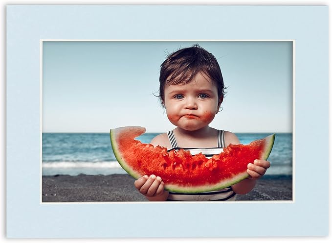 11x14 Mat for 12x18 Frame - Precut Mat Board Acid-Free Show Kit with Backing Board, and Clear Bags Baby Blue 11x14 Photo Matte Made to Fit a 12x18 Picture Frame Matboard for Framing, Pack of 10 Mats - Image 8