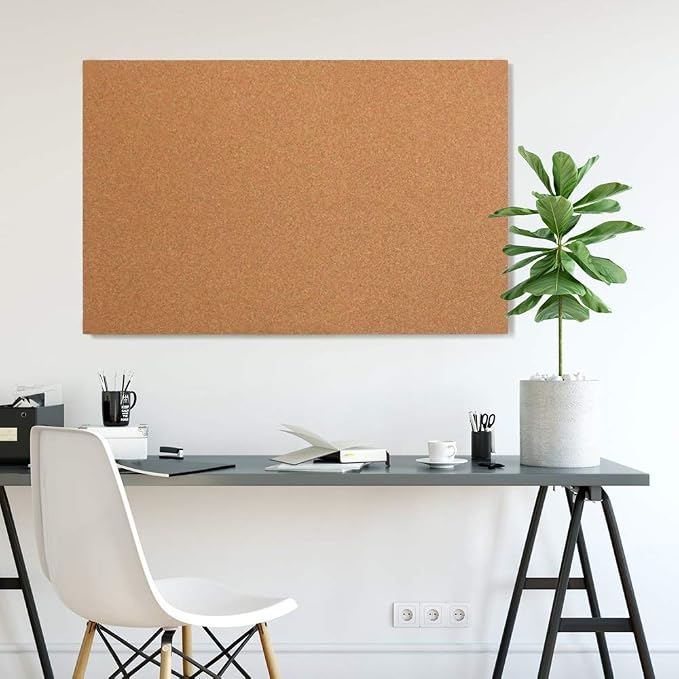 Manton Cork 24" x 36" x 1/4" Thick Cork Sheets (2-Pack), 100% Natural and Sustainable Cork Bulletin Boards. Perfect for Home, School, and Office - Image 4