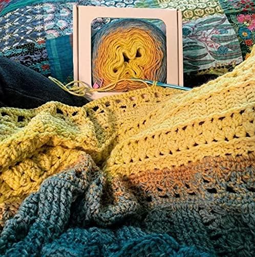YarnArt Flowers Alpaca – Gradient Cake Yarn, 20% Alpaca 80% Acrylic, 250g/1028 Yards (8.82oz), Soft Multicolor Fine Sport Yarn for Knitting & Crochet Shawls, Sweaters, Scarves (422) - Image 6