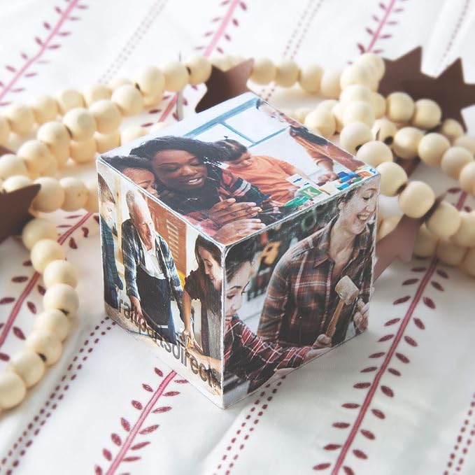 2 Inch Unfinished Solid Birch Wood Cubes | Natural Wooden Square Blocks for DIY Crafts | 10 Pack - Image 6