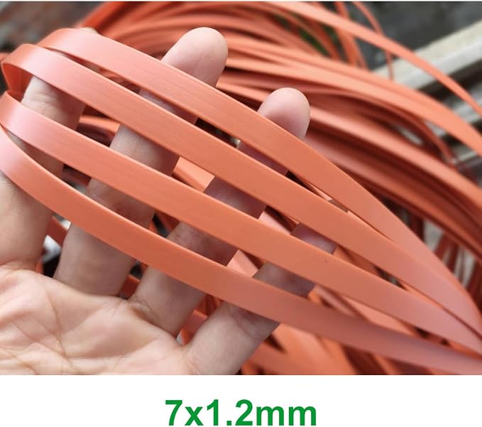 500g Synthetic Rattan Weaving Material, Plastic Wicker Repair Kit PE Rattan Roll for Furniture Repair Woven Handmade Baskets (Width 7mm, Thickness 1.2mm) - Image 2