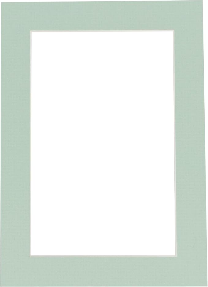 5x7 Mat for 8x10 Frame - Precut Mat Board Acid-Free Show Kit with Backing Board, and Clear Bags Honeydew Green 5x7 Photo Matte Made to Fit a 8x10 Picture Frame Matboard for Framing, Pack of 1 Mat by PosterPalooza