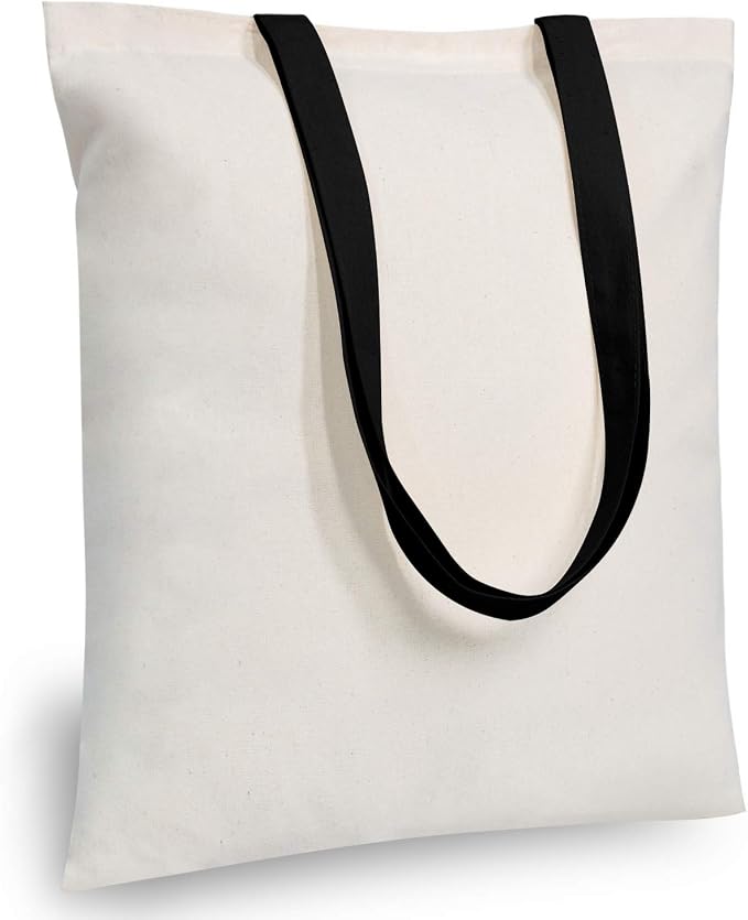 TOPDesign 12-Pack Economical Cotton Tote Bag, Lightweight Medium Reusable Grocery Shopping Cloth Bags, Suitable for DIY, Advertising, Promotion, Gift, Activity by TOPDesign