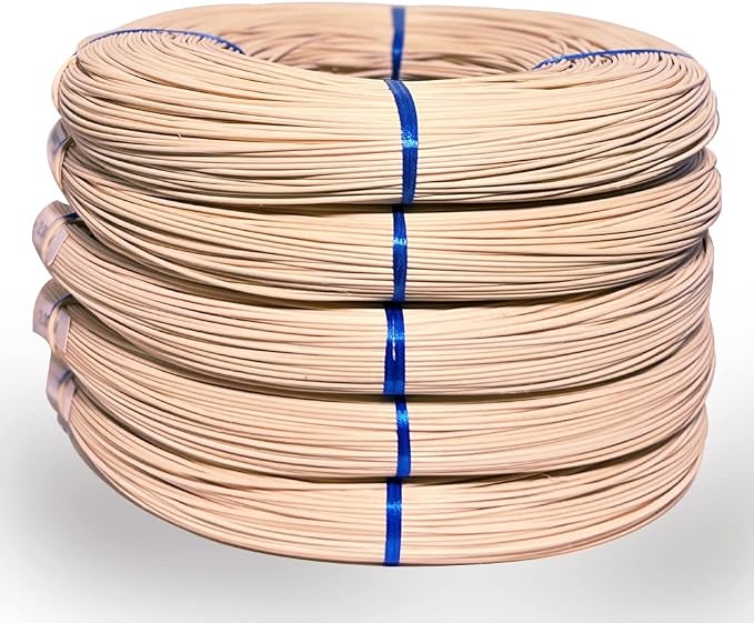 VFULIE 5-Pack 2.75mm Round Rattan Reed Basket Weaving 1 lb Each by VFULIE