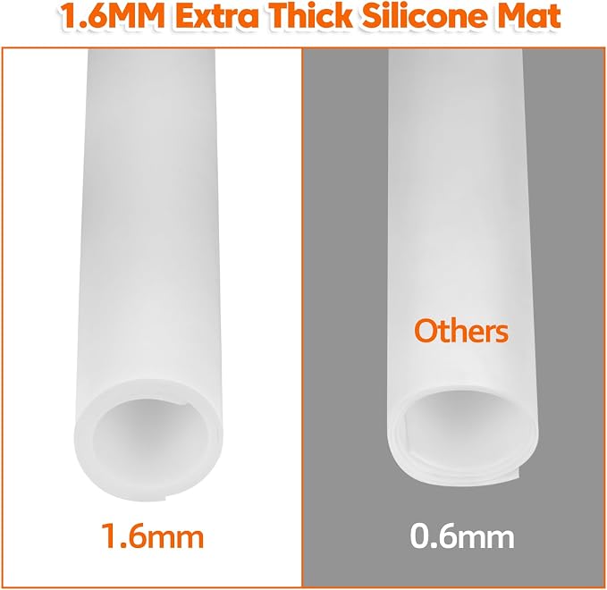 Large Silicone Mat, Silicone Mats for Kitchen Countert, Heat Resistant Mats - Image 3