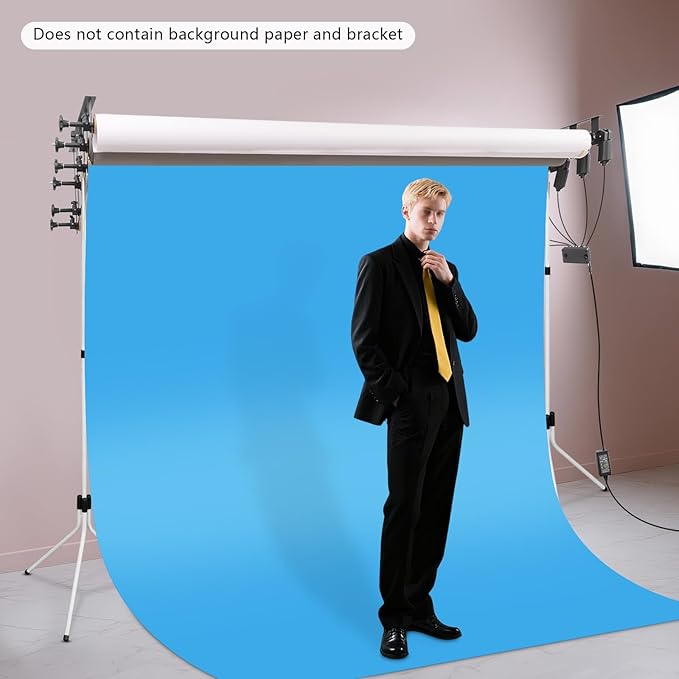 Photography Backdrop Roller System, 6 Roller Motorized Electric Background Support with Controller, Photo Background Shaft Lifting Ceiling Holder for Home Studio Live Shooting (6 Roller)