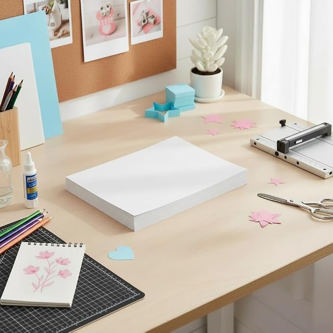 Vellum Bristol Cover 67 Pound, Smooth Finish, 250 Sheets Pack. – Premium Heavyweight Cardstock for Crafting, Printing, and Professional Projects, Acid-Free. (5, White, 8.5"x14") - Image 5