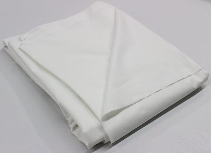 Mybecca White 100% Cotton Muslin Fabric,Textile Draping Fabric Wide: 58 inch 10 Yards (4.83 Feet x 30 Feet)(58" x 358") - Image 7