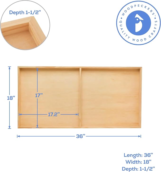 Painting Panel 18 x 36 x 1-1/2-inch, Pack of 2 Large Wood Canvas Boards for Painting, Blank Sign for Wall Art Sets, by Woodpeckers - Image 3