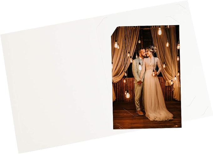 Golden State Art, Paper Photo Folders, for 6x8/8x10 Picture, 10 Pack, Ivory - Image 3