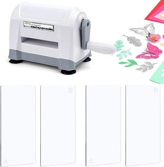 Mini Manual Die Cutting Machine, Portable Die Cut and Embossing Machine for Card Making Scrapbooking Paper Crafting Mini Die Cuts Machine Works with Dies and Folders That Are 3" Wide or Smaller