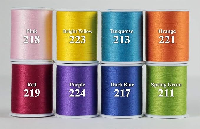 Superior Threads Multicolor Assorted Polyester Thread Set - 8 Spools | 300 yard spools of 50 weight thread for machine sewing and handsewing - Summer color - Image 4